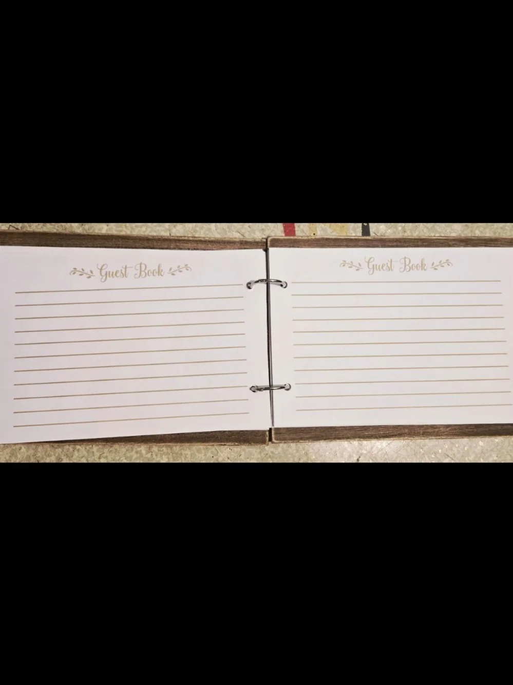 Rustic Wooden Guest Book